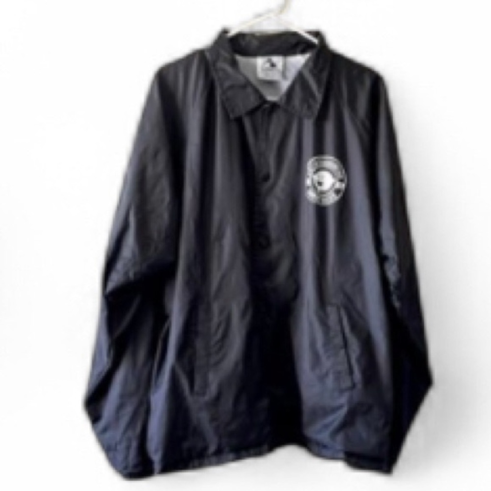 Adults size XL Artistic Creation Ghost Gang 2009 black button down windbreaker